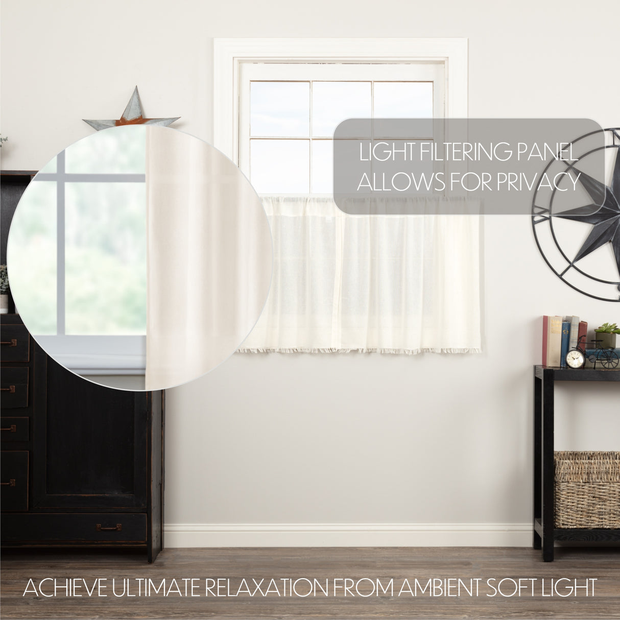 Tobacco Cloth Curtain Set