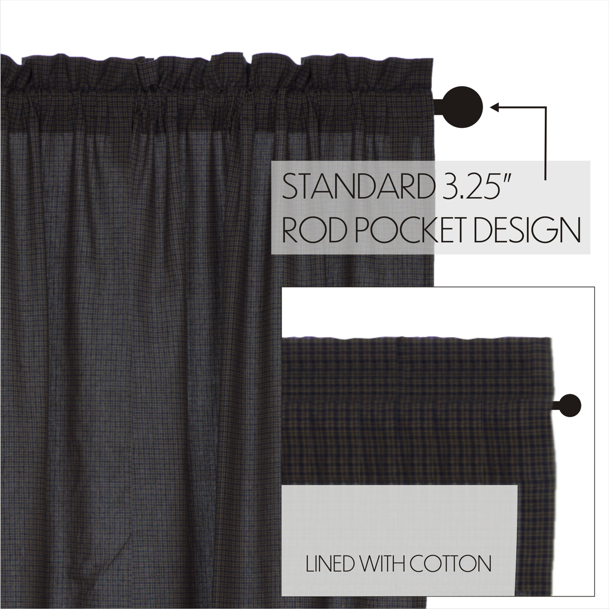 Arlington Swag Scalloped Set of 2 36x36x16