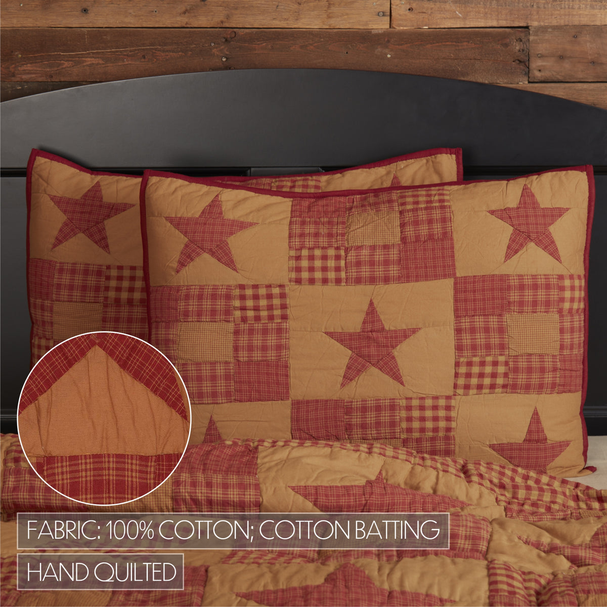 Ninepatch Star Standard Sham 21x27, Set of 2