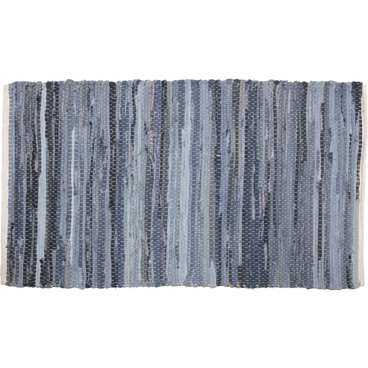 Denim & Hemp Chindi/Rag Rug Rect 27x48