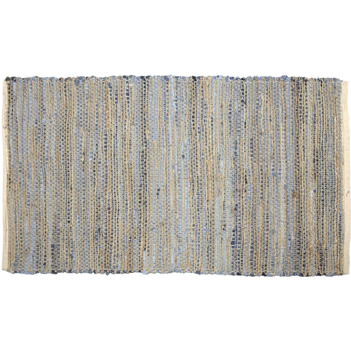 Denim & Hemp Chindi/Rag Rug Rect 27x48