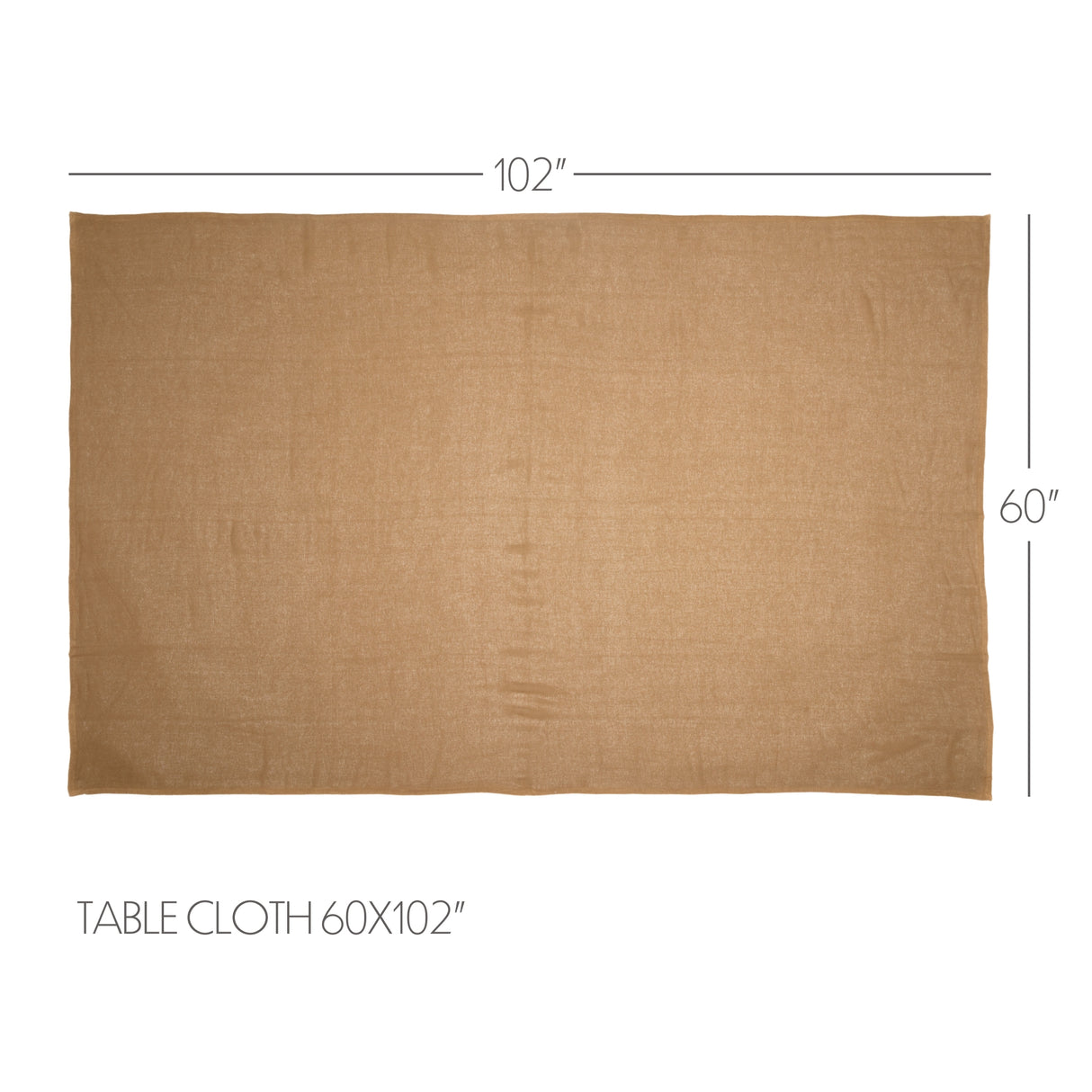 Burlap Natural Table Cloth 60x102