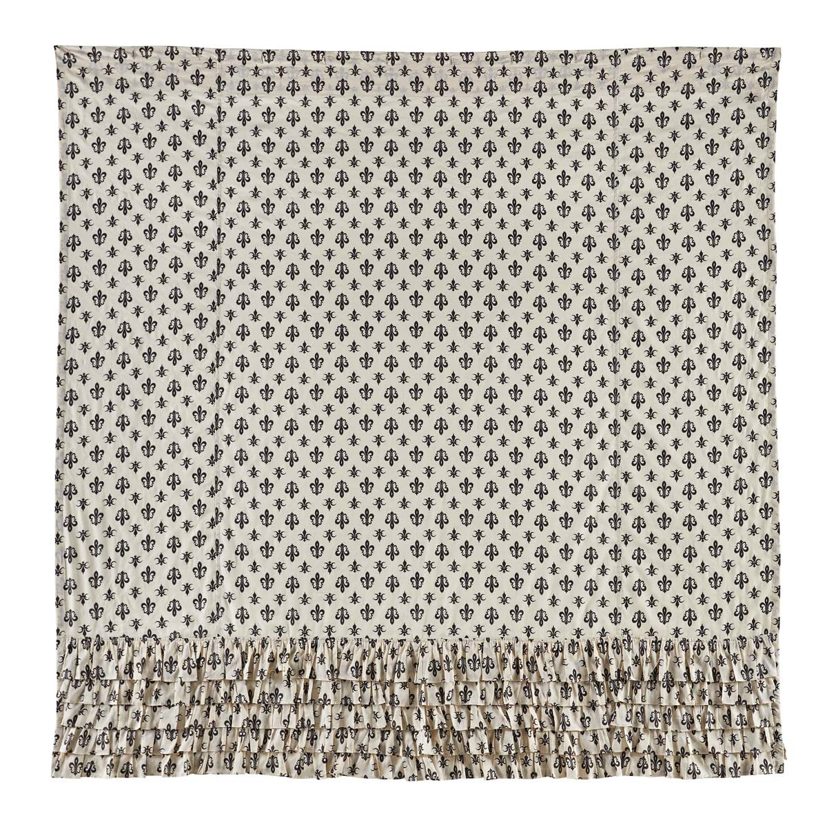 Elysee Ruffled Shower Curtain 72x72