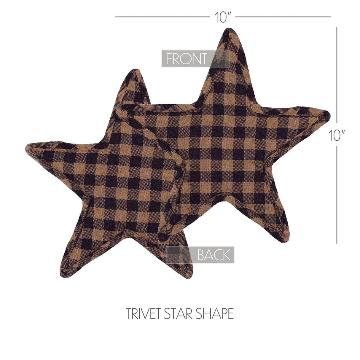 Navy Star Trivet Star Shape 10, Set of 3
