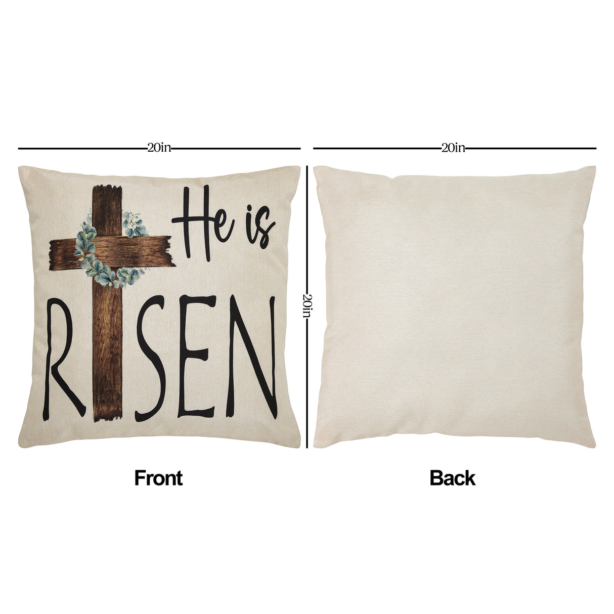 Rejoice Pillow Cover Set of 2 20Lx20W