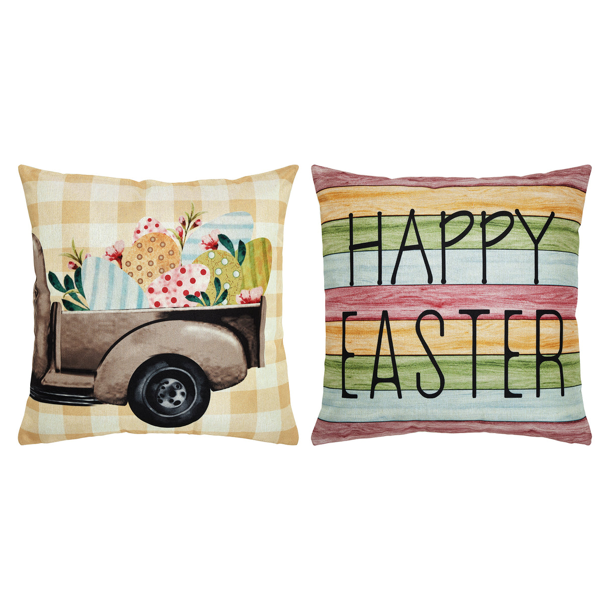 Happy Easter Pillow Cover Set of 2 20Lx20W
