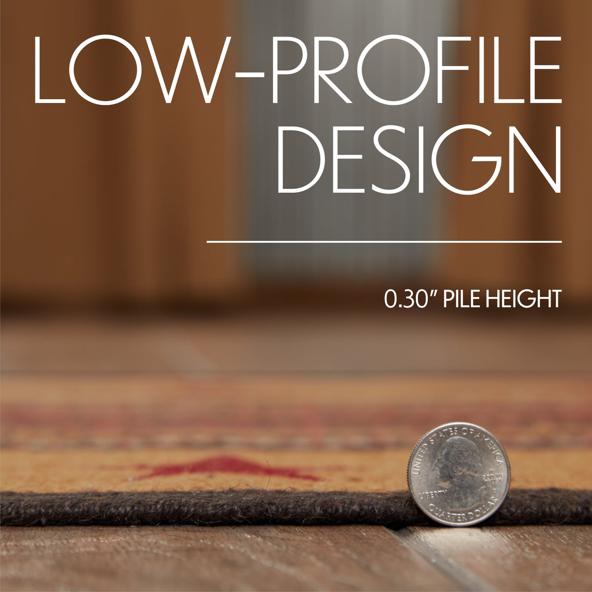 Landon Jute Stair Tread Stencil Stars Oval Latex 8.5x27