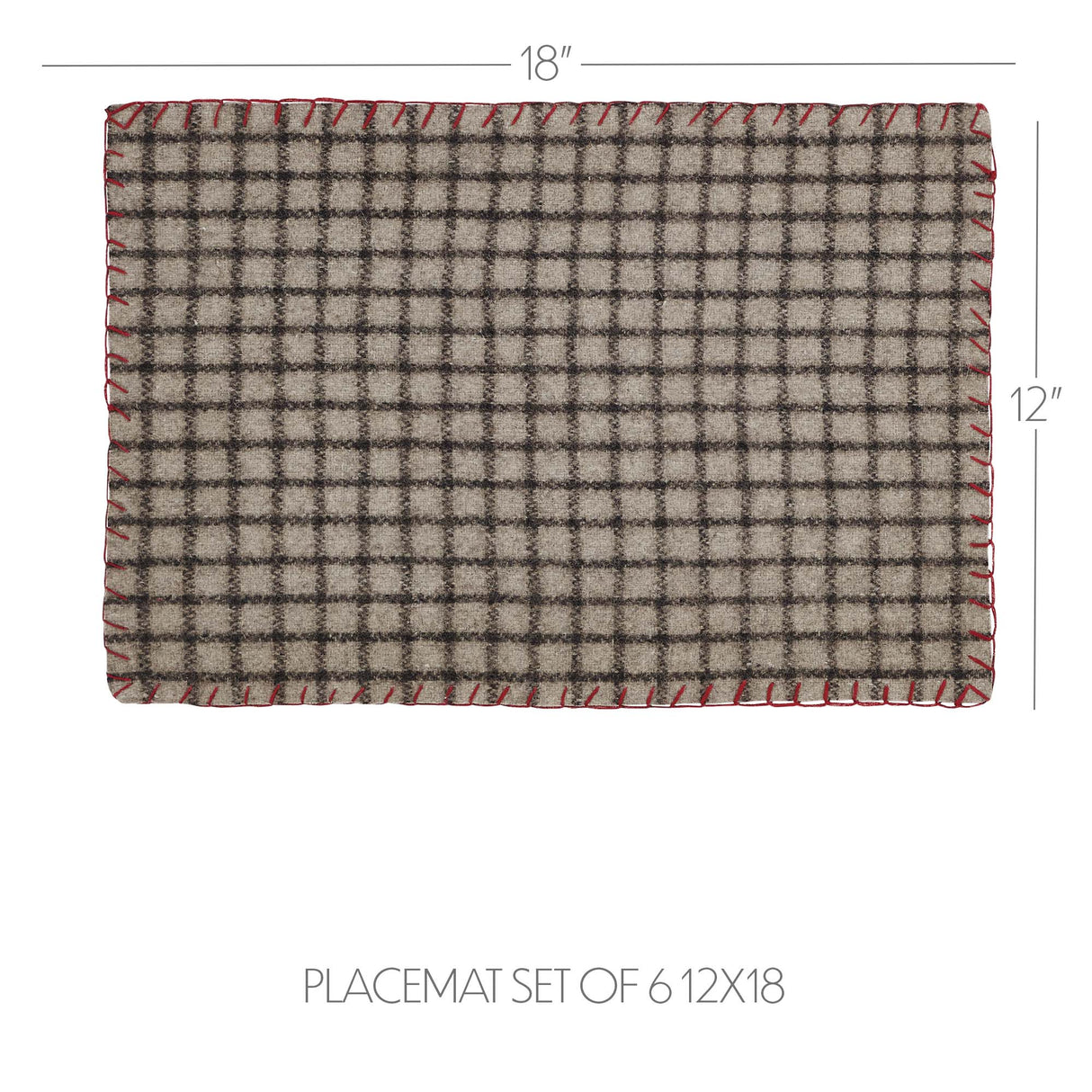 Weston Placemat Set of 6 12x18