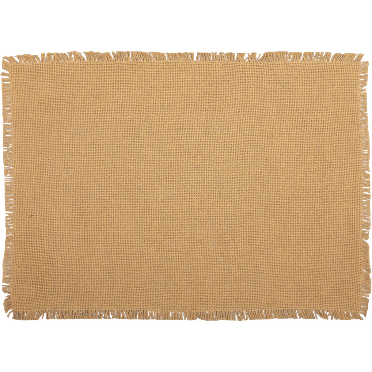 Burlap Placemat Set of 6, 6 Count (Pack of 1), Natural Tan 6 Pieces, 12 Pack