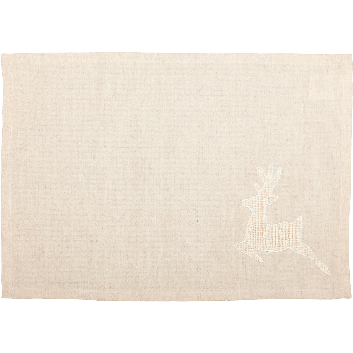Lace Deer Creme 13x72 Table Runner & 6 pc 12x18 Placemat Set