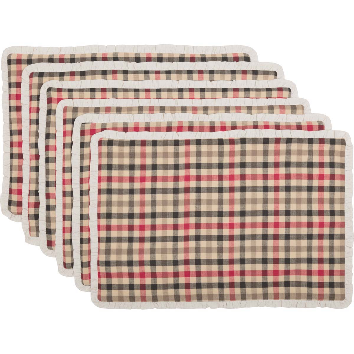 Hollis Ivory 13x72 Table Runner & 6 pc 12x18 Placemat Set