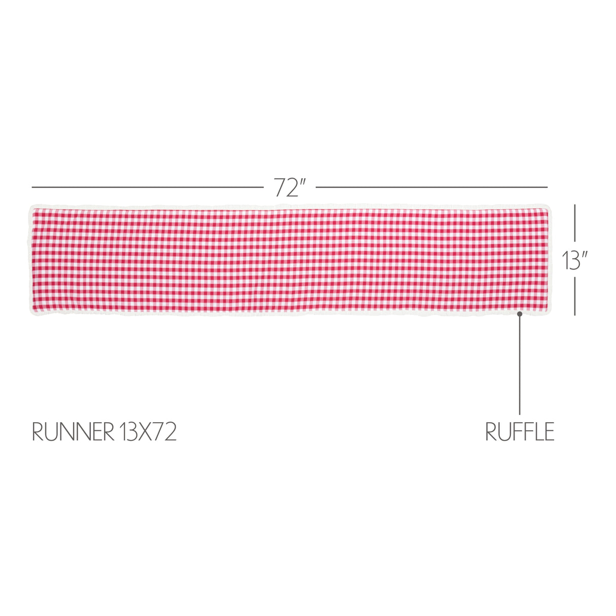 Emmie Holly Berry Red 13x72 Table Runner & 6 pc 12x18 Placemat Set