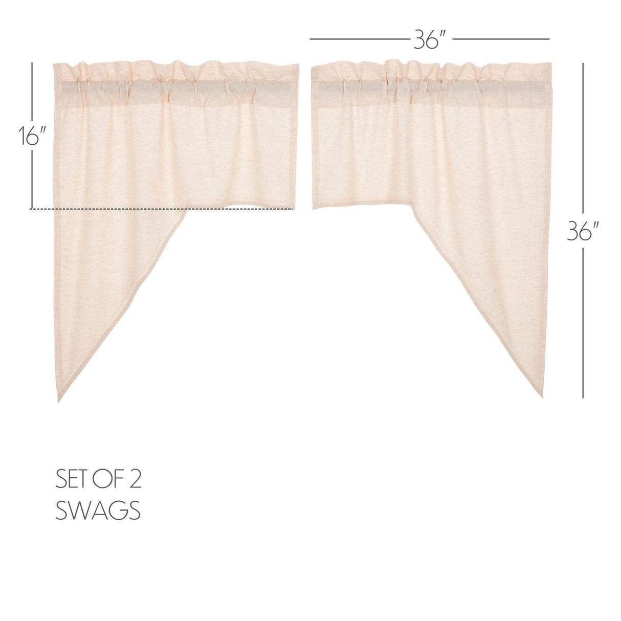 Simple Life Flax Curtain Set