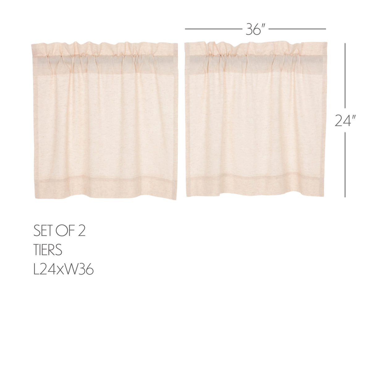 Simple Life Flax Curtain Set
