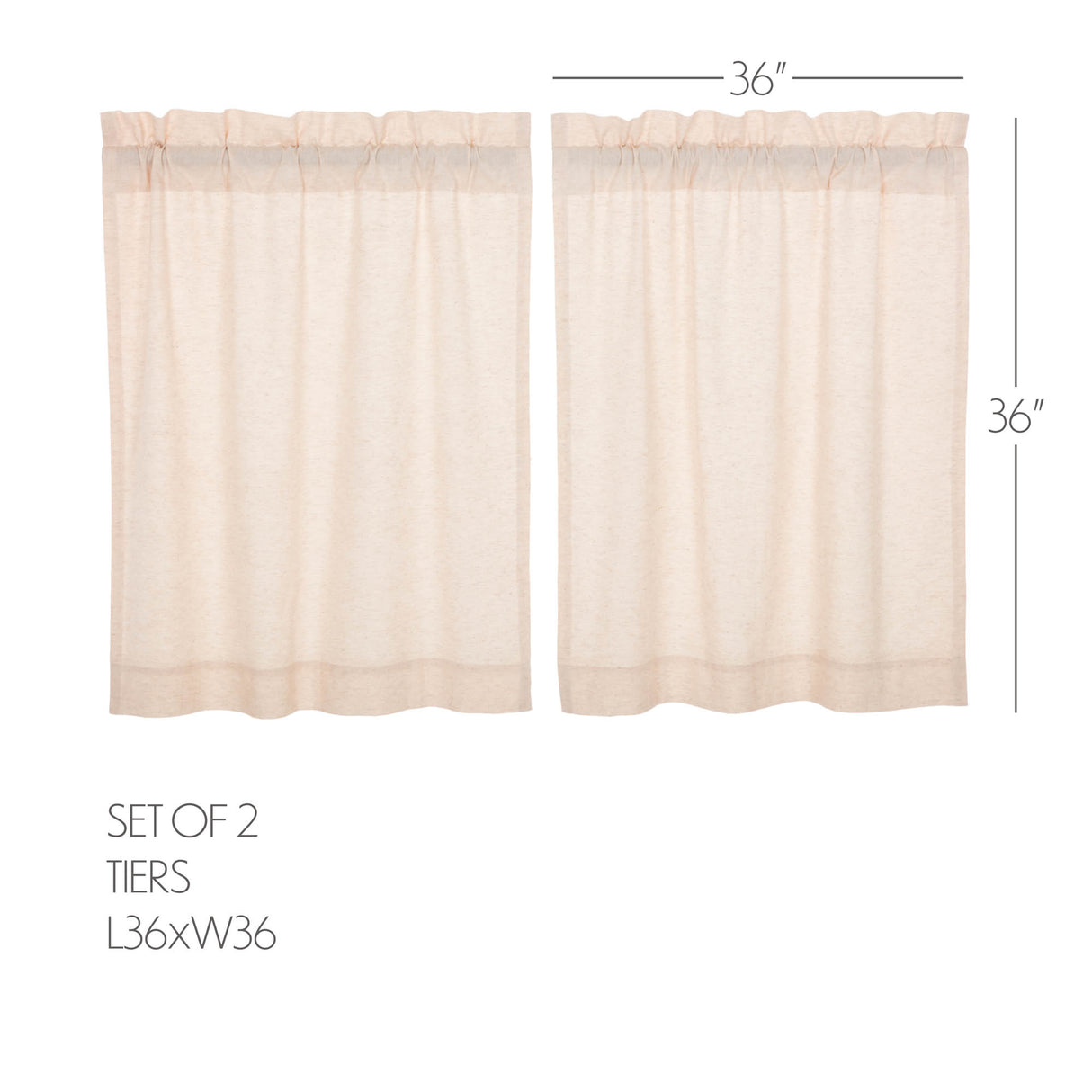 Simple Life Flax Curtain Set