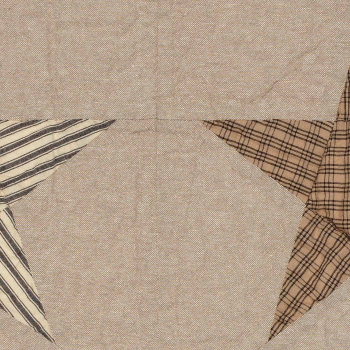 Sawyer Mill Star Charcoal Quilted Throw 50x60