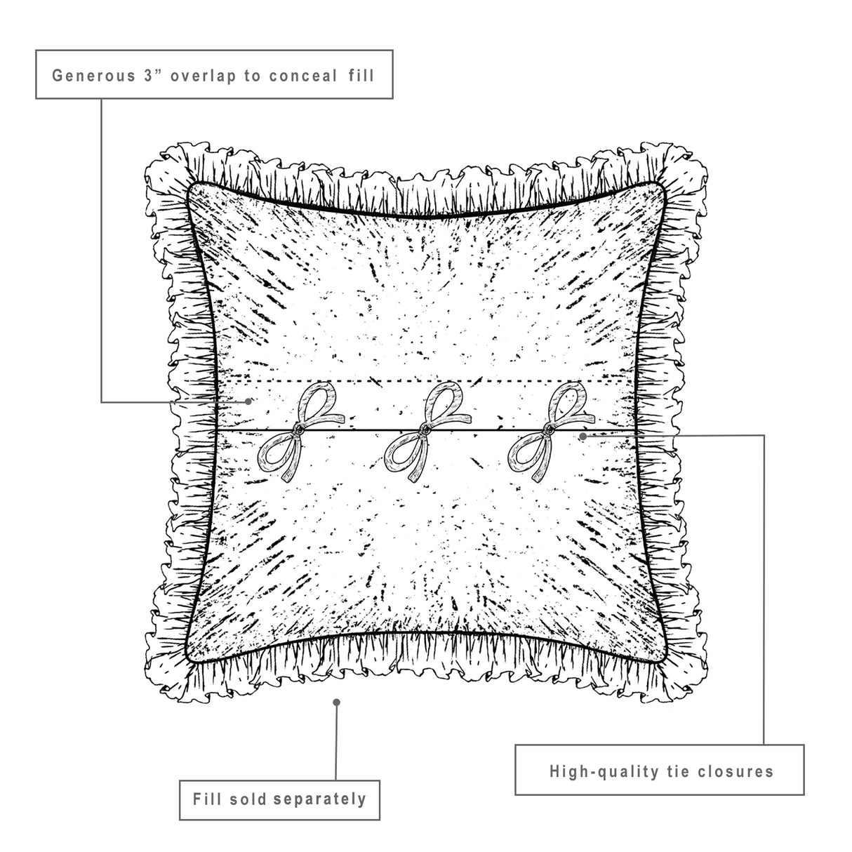 Ozark Red Ticking Stripe Euro Sham 26x26