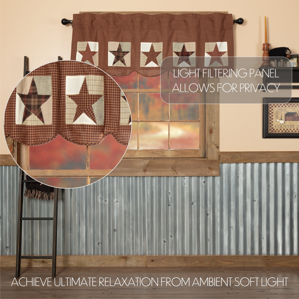 Abilene Patch Block and Star Valance