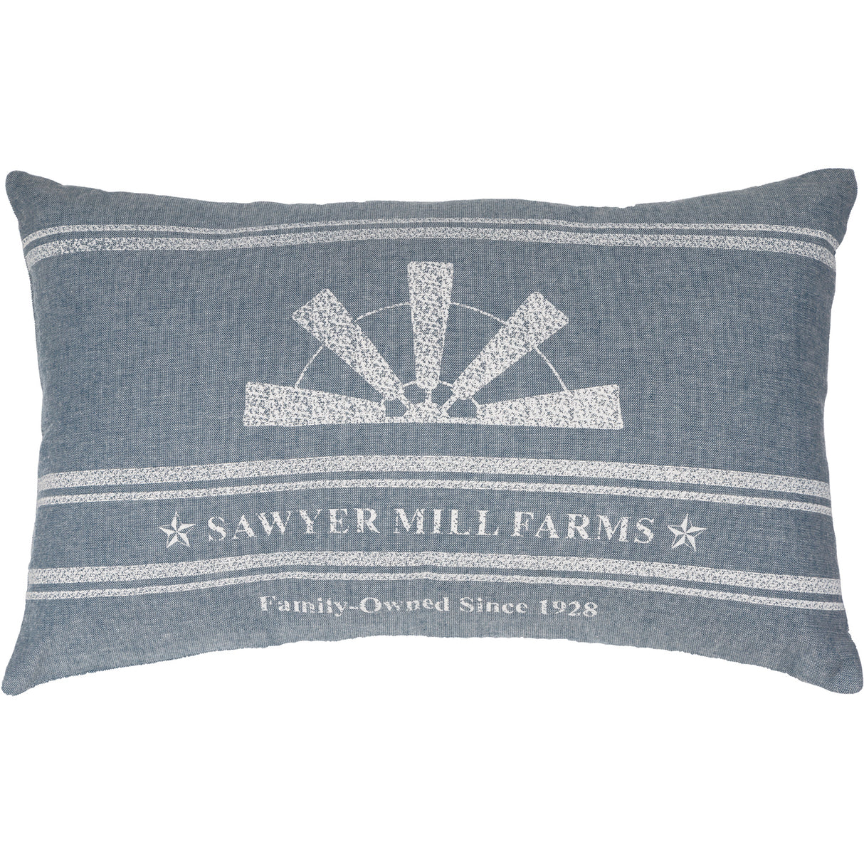 Sawyer Mill Blue Windmill Blade Pillow 14x22