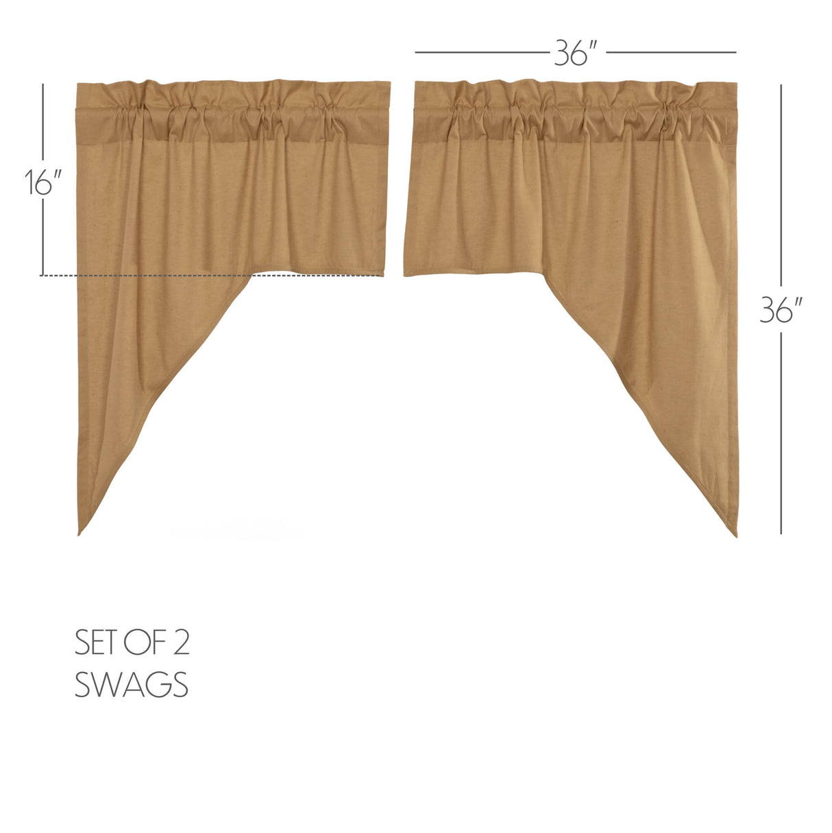 Simple Life Flax Curtain Set