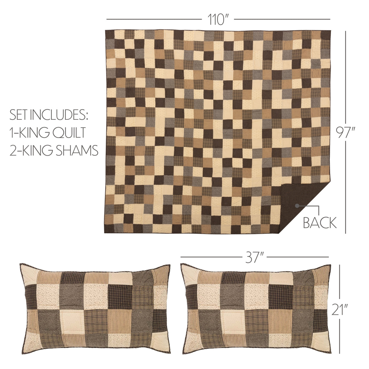 Kettle Grove Quilt Set, Quilt w/ Sham