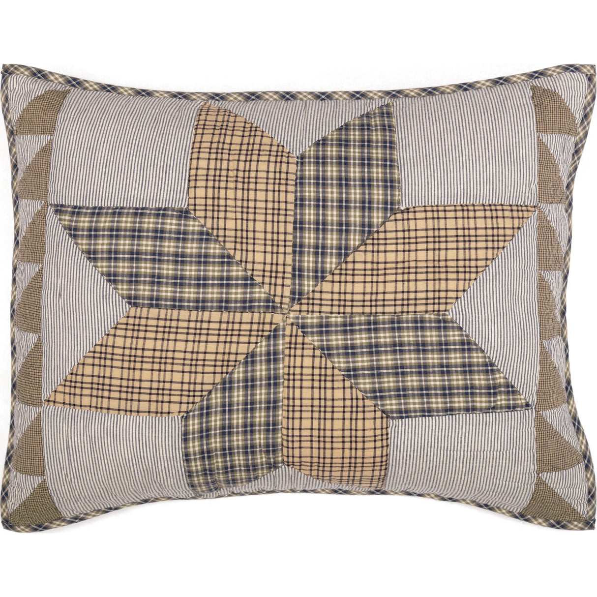 Dakota Star Farmhouse Blue Standard Sham 21x27