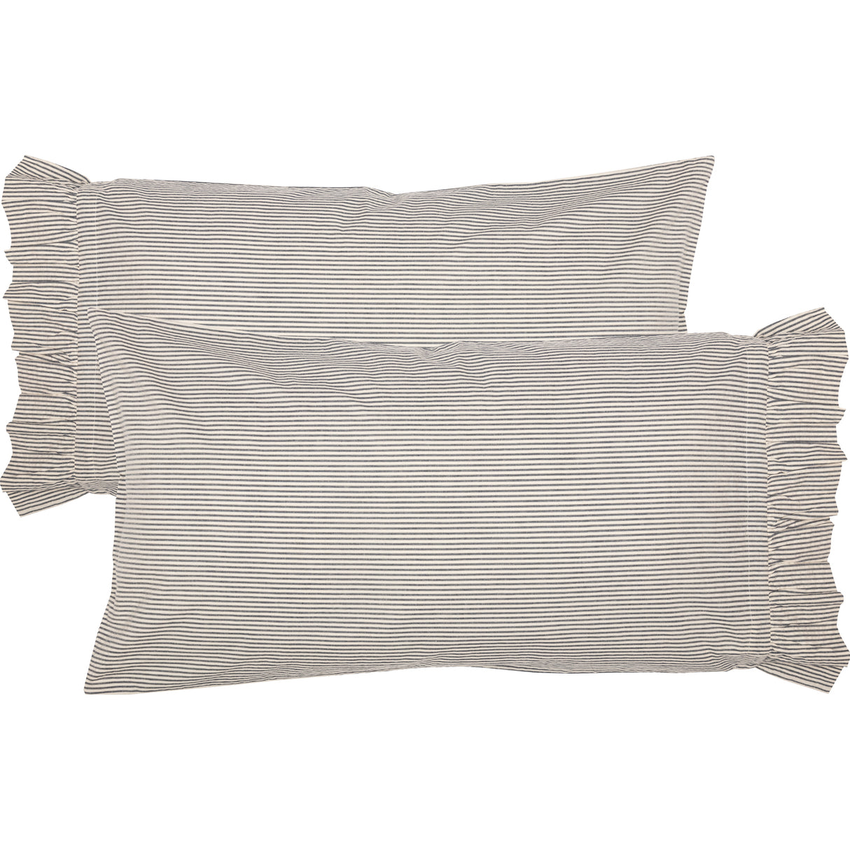 Hatteras Seersucker Ticking Stripe Pillow Case Set of 2