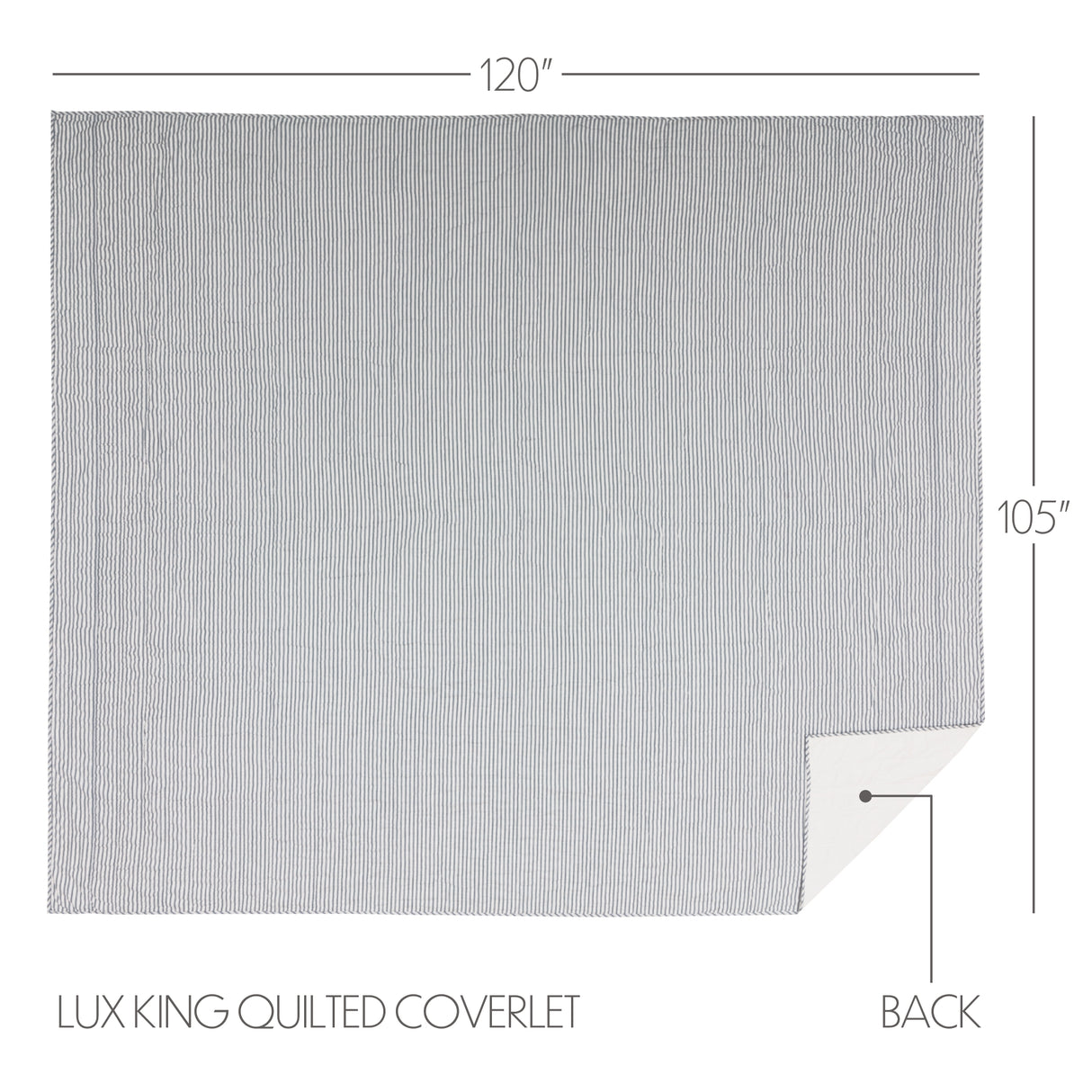 Sawyer Mill Ticking Stripe Quilt Coverlet