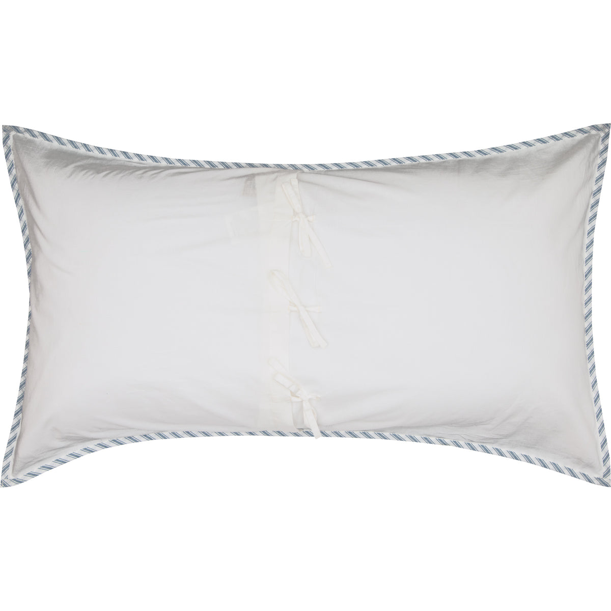 Sawyer Mill Blue Ticking Stripe King Sham 21x37, Set of 2