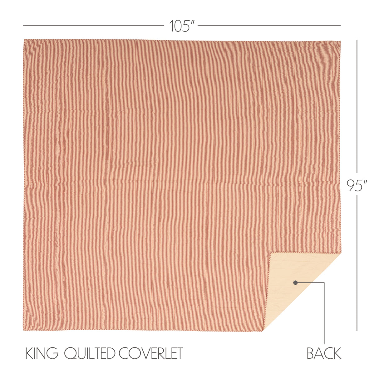 Sawyer Mill Ticking Stripe Quilt Coverlet