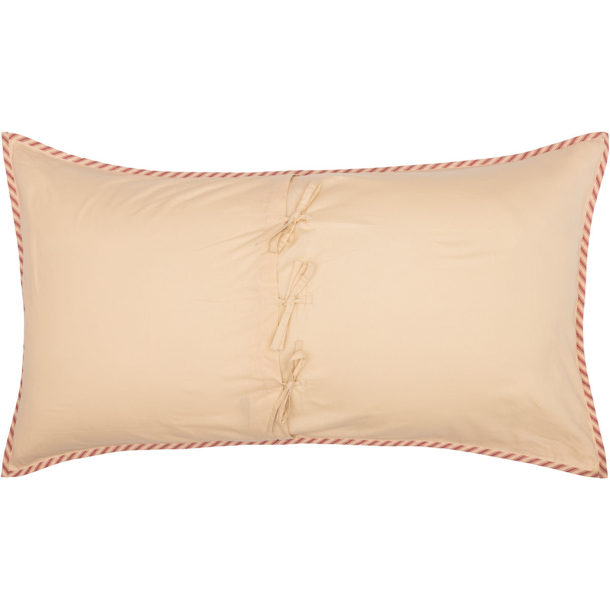 Sawyer Mill Red Ticking Stripe King Sham 21x37, Set of 2