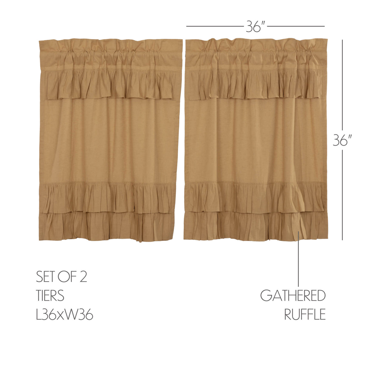 Simple Life Flax Curtain Set