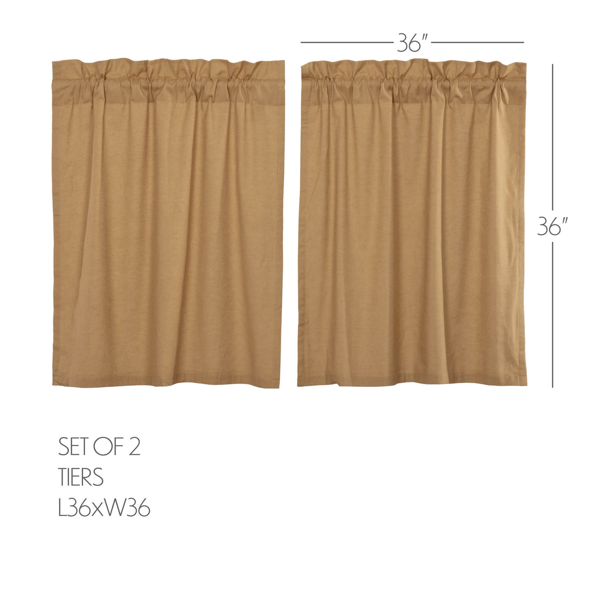 Simple Life Flax Curtain Set