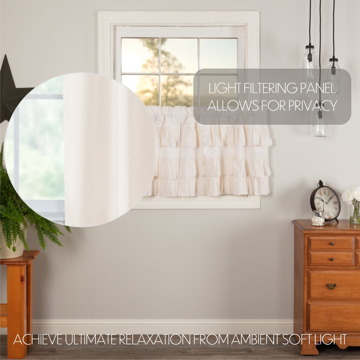 Simple Life Flax Curtain Set