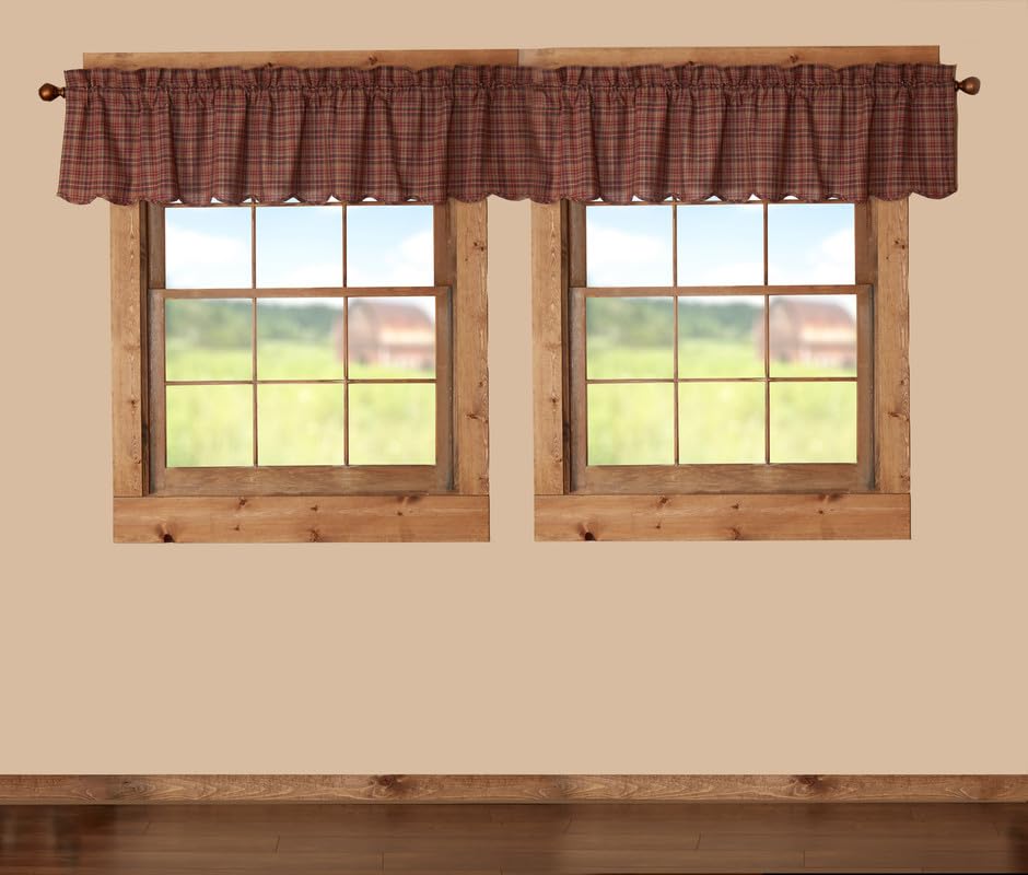 Parker Scalloped Valance Set of 2 16x72