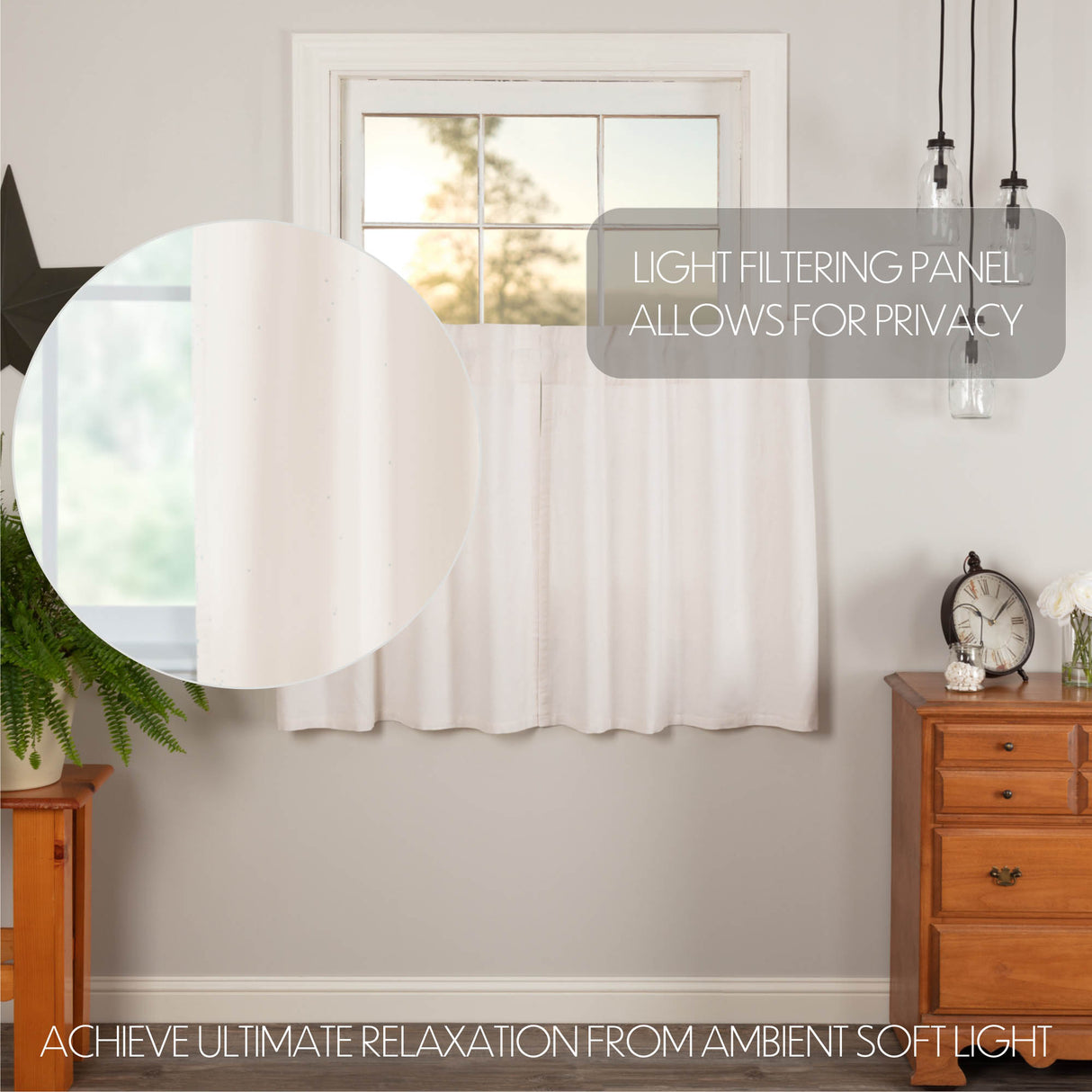 Simple Life Flax Curtain Set