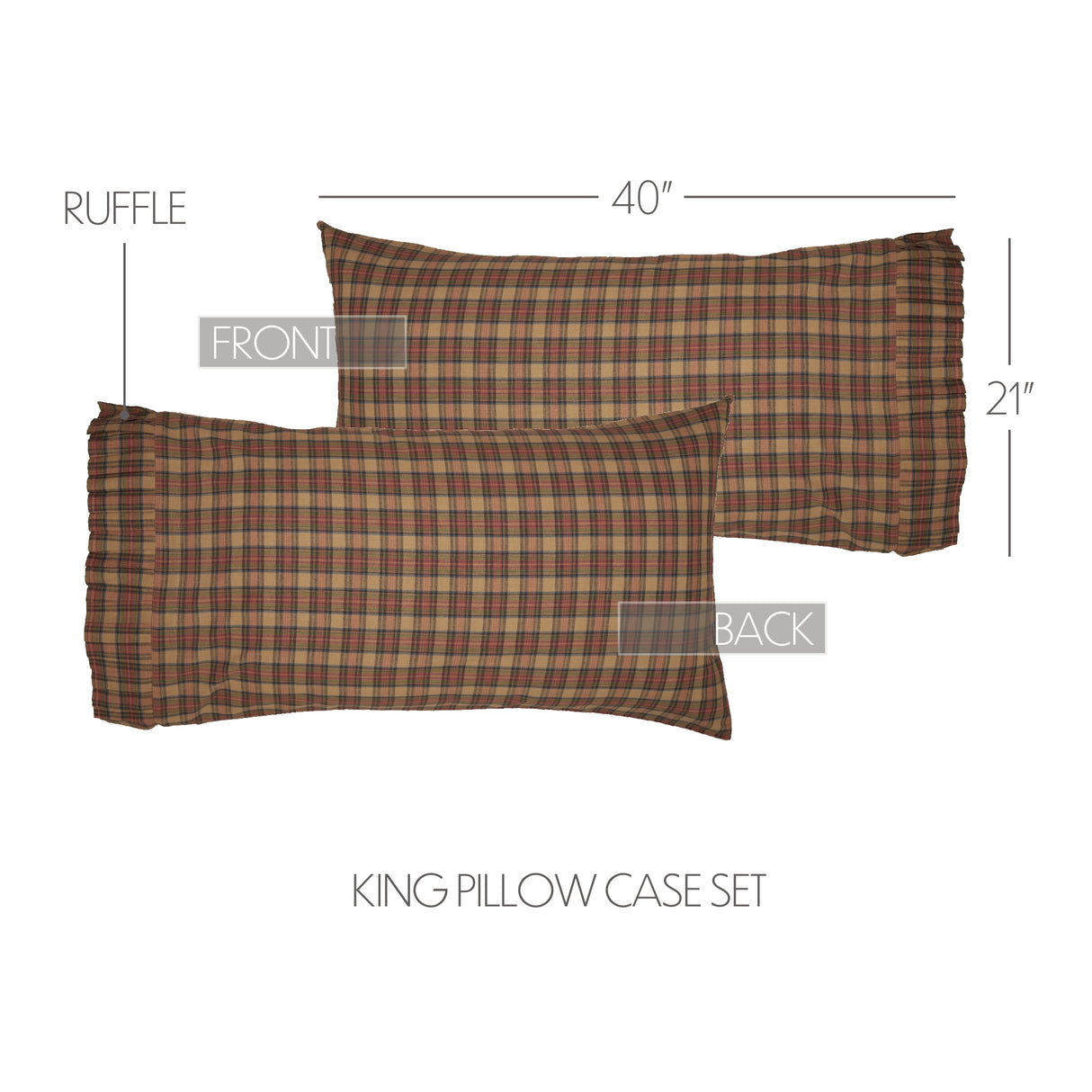 Crosswoods Pillow Case Set of 2