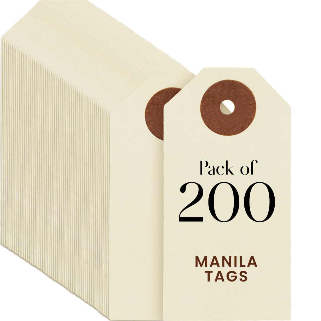9pt Creme Manila Tag Set of 200 Size #1