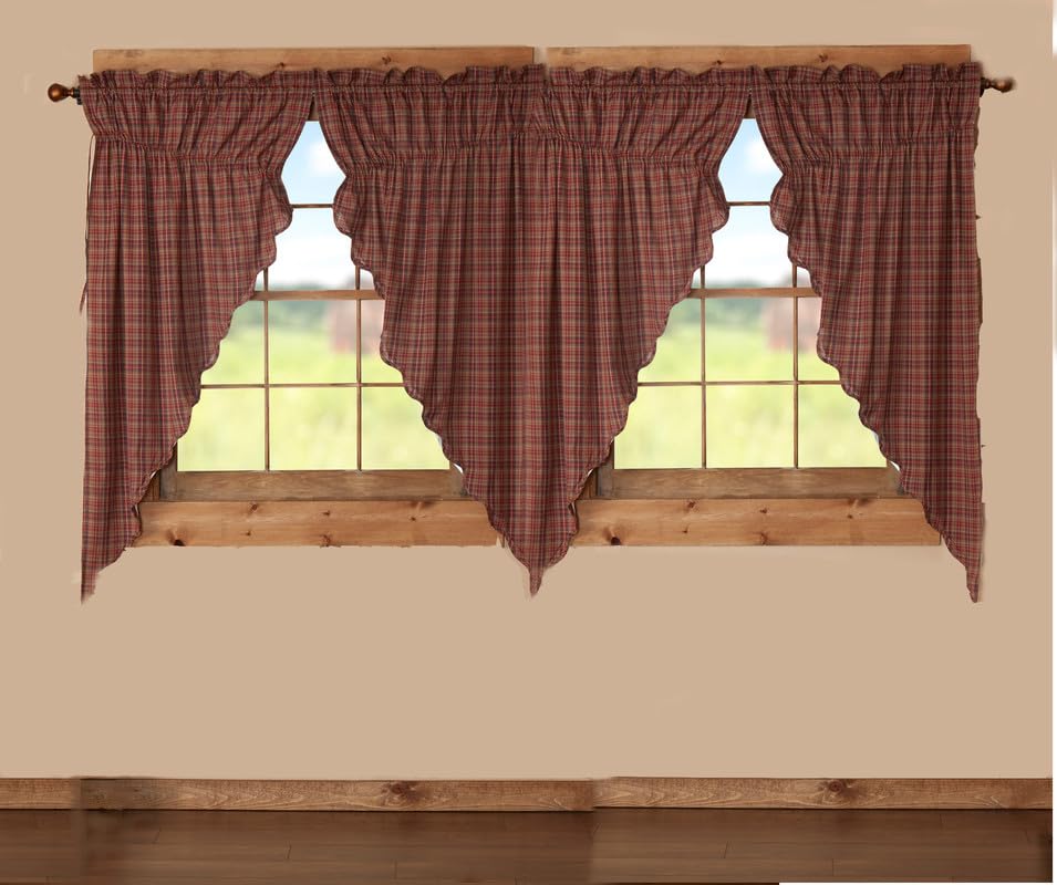 Parker Scalloped Prairie Short Panel Set of 4 63x36x18