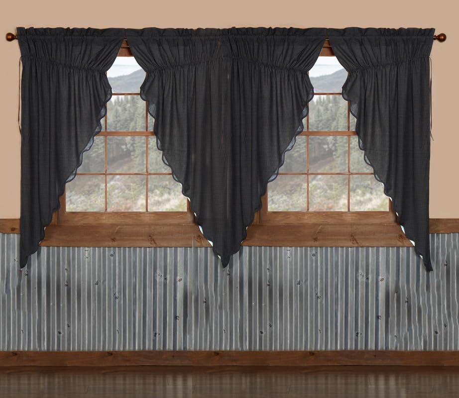 Arlington Prairie Short Panel Scalloped Set of 4 63x36x18