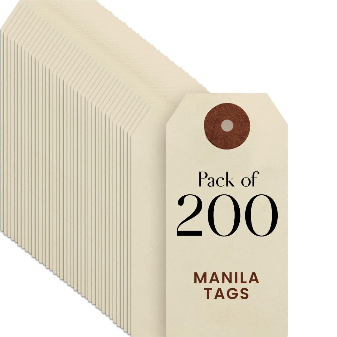 9pt Creme Manila Tag Set of 200 Size #2