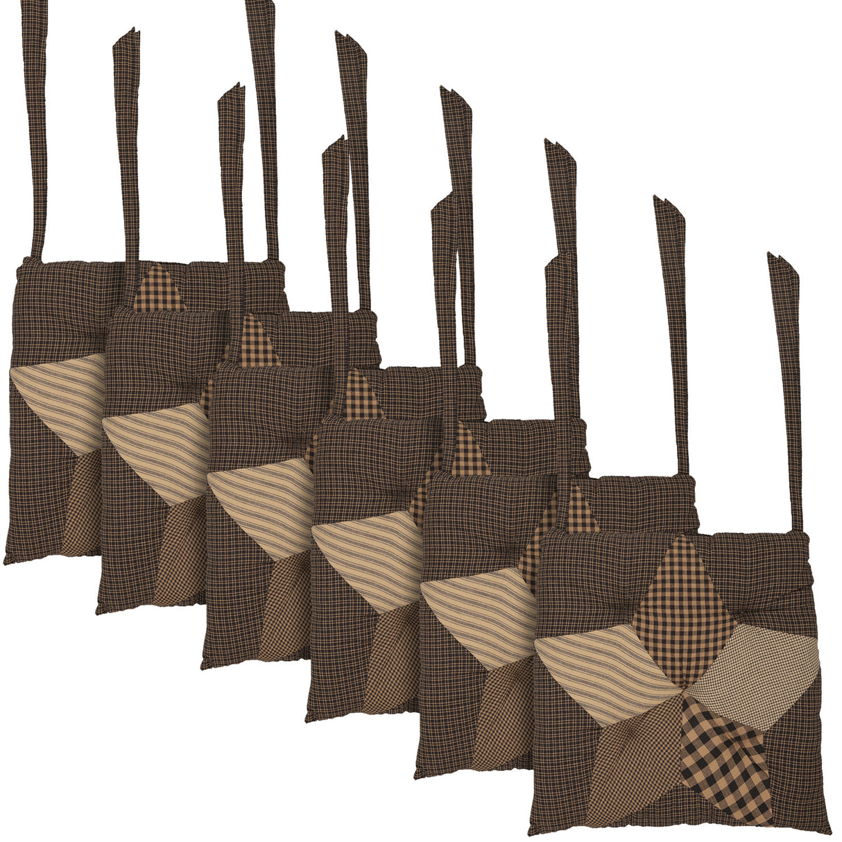 Farmhouse Star 14 Inch Chair Pad
