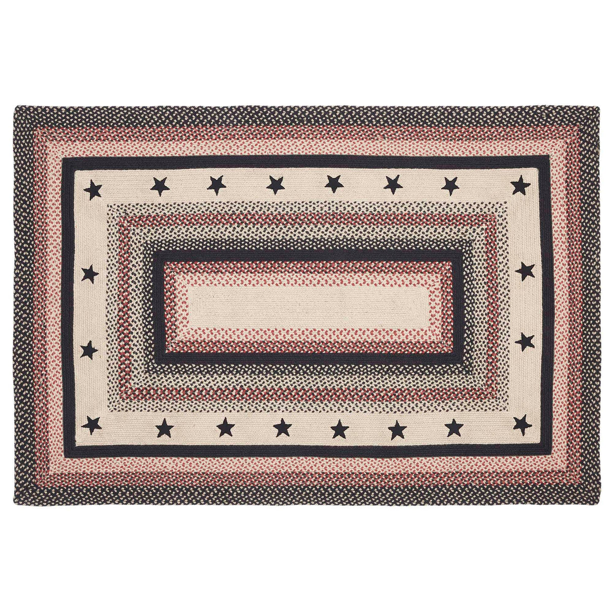 Colonial Star Jute Rug Rect w/ Pad 48x72