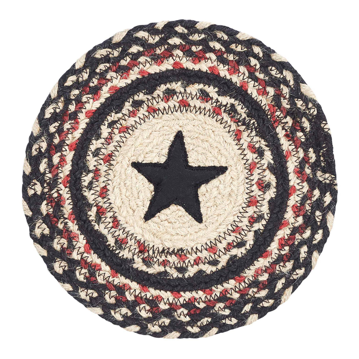 Colonial Star Jute Trivet 8 Set of 3