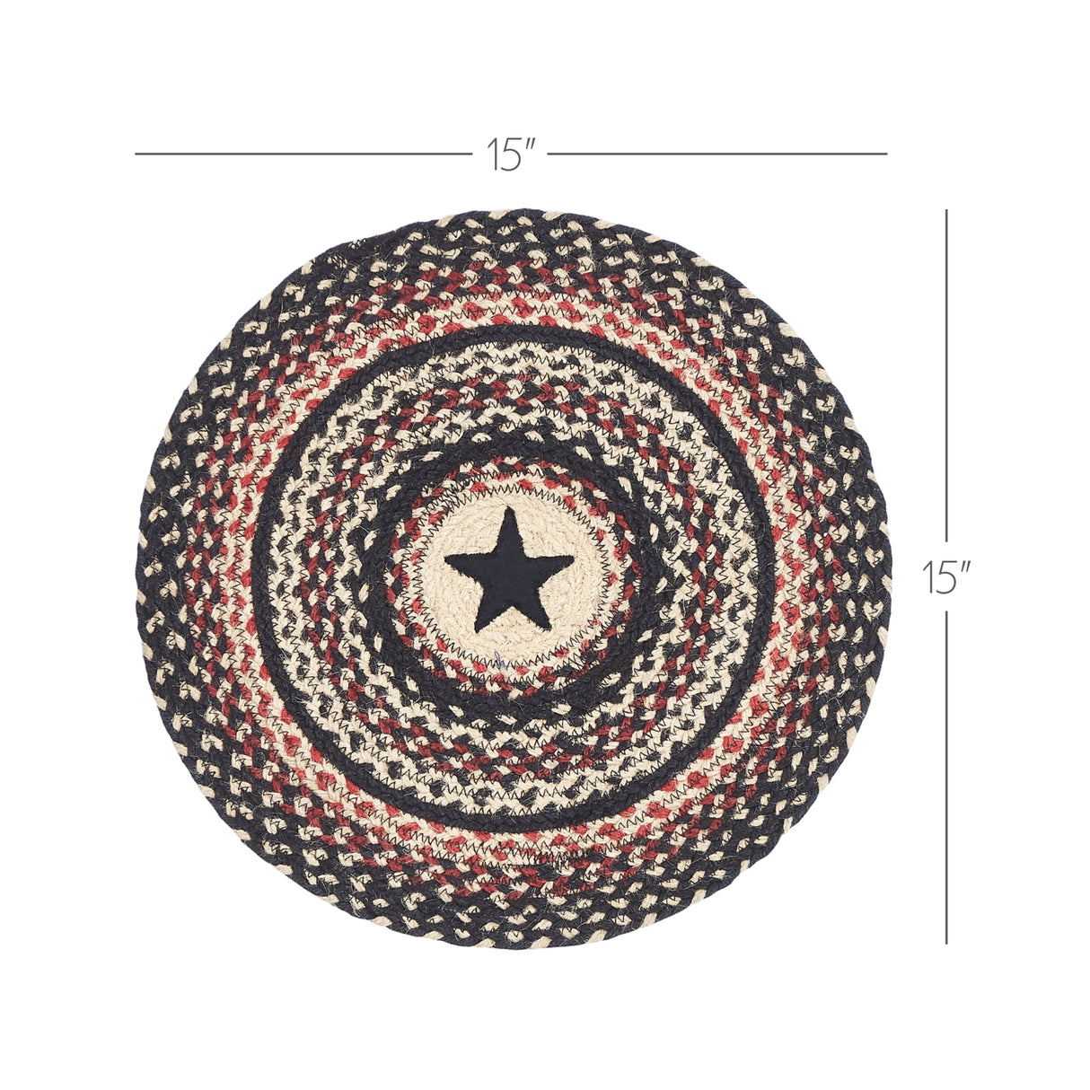 Colonial Star Jute Trivet 15, Set of 3