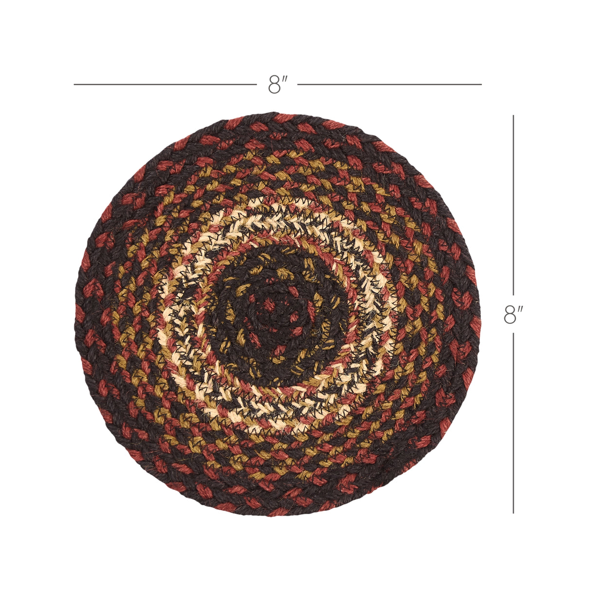 Beckham Jute Trivet 8, Set of 3