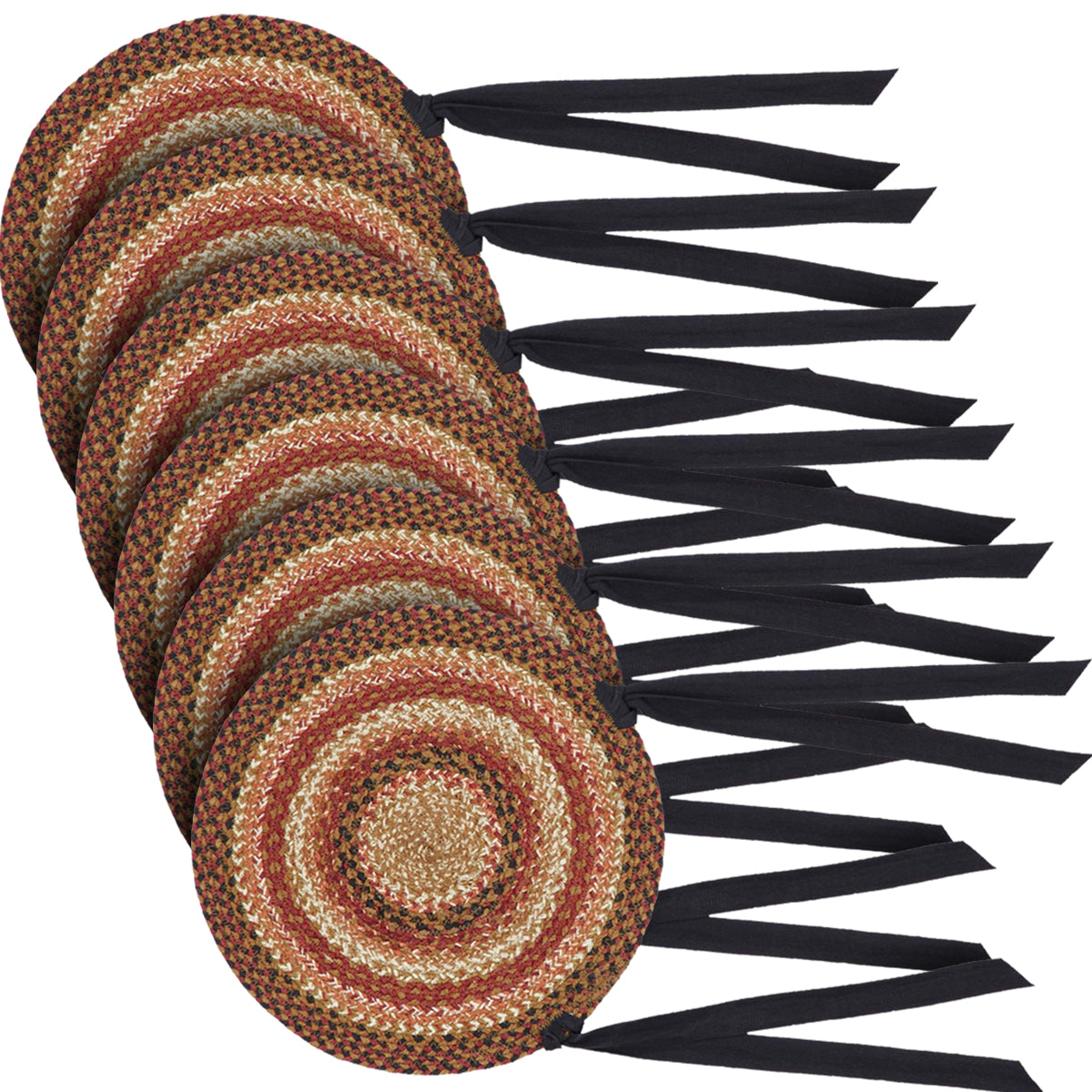 Ginger Spice 15 Inch Jute Chair Pad