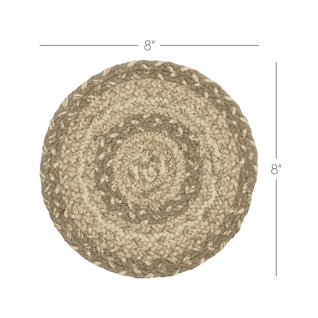 Cobblestone Jute Trivet 8 Set of 3