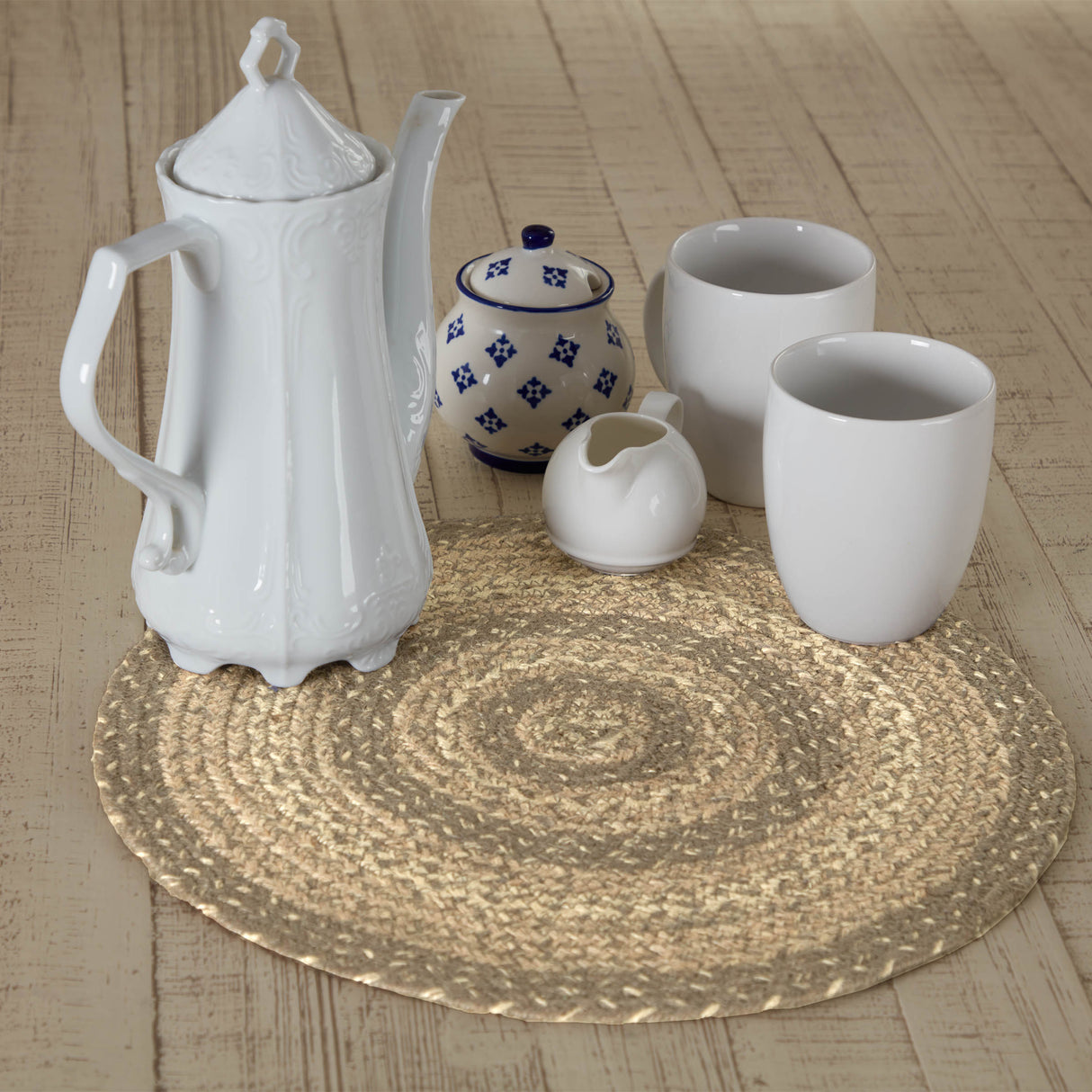Cobblestone Jute Trivet 15 Set of 3