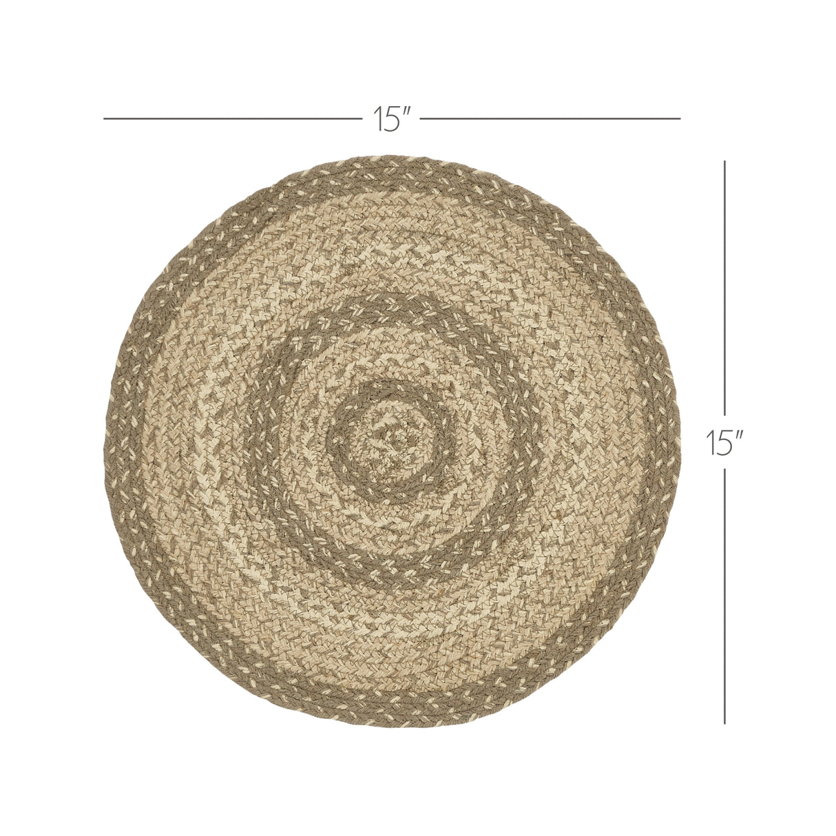 Cobblestone Jute Trivet 15 Set of 3